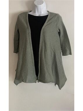 Blue Rain Sage Open-Front Knit Cardigan